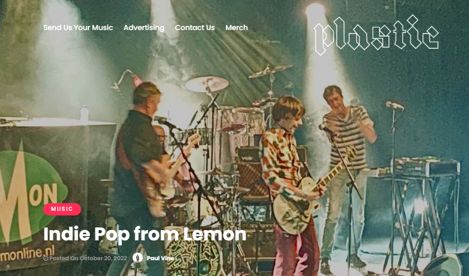 Review Lemon single Before We Fade To Grey in Plastic Magazine